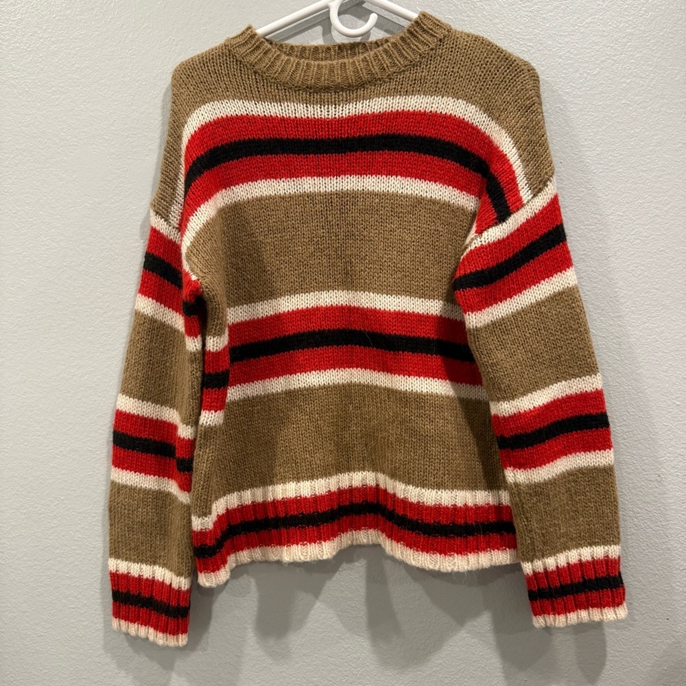 Urban outfitters Striped Brown and Red Women's Sweater size XS